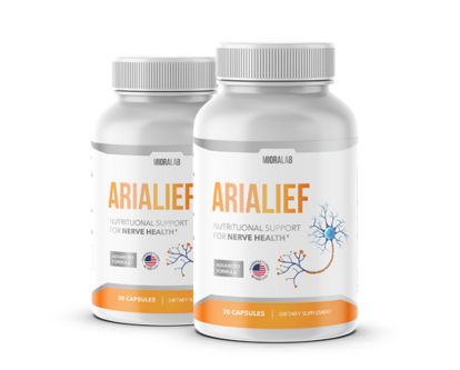 Arialief nerve support supplement bottle
