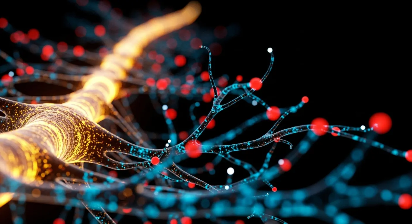 Illustration comparing nerves to electrical wires with insulation
